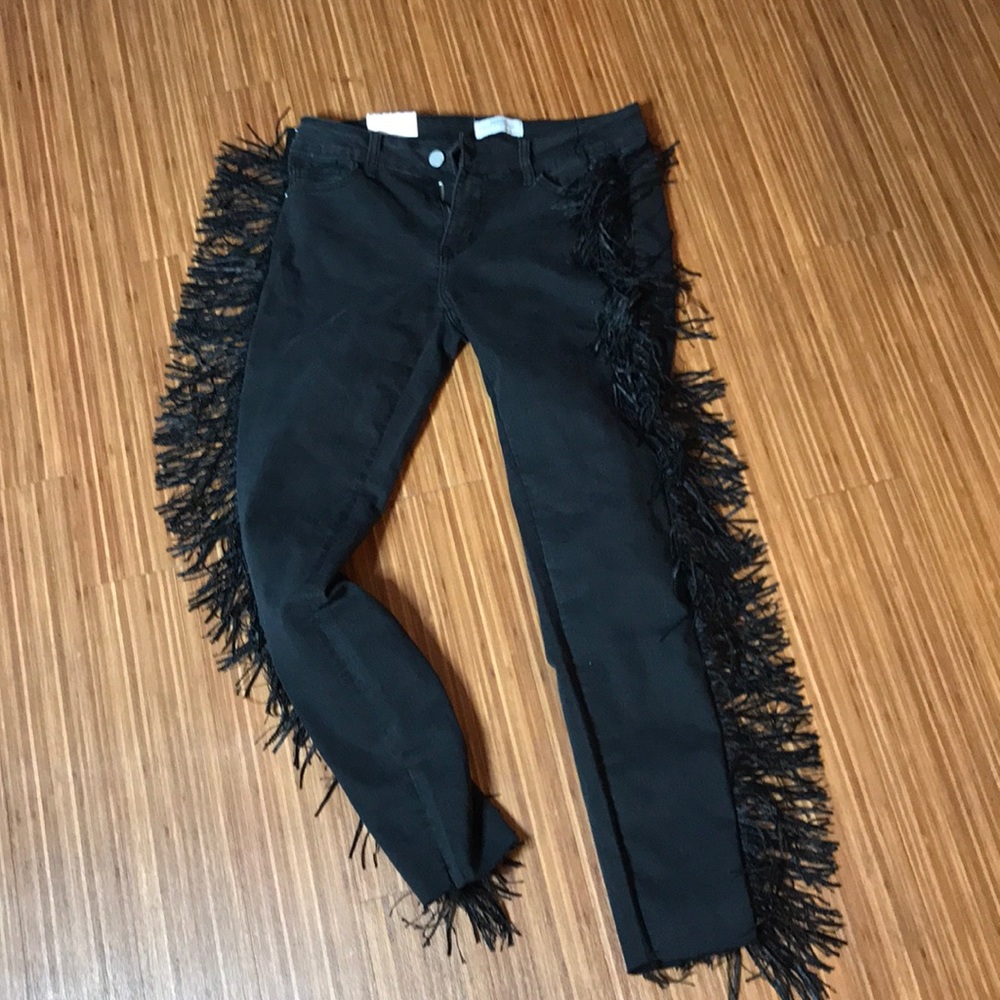 Nasty gal fringe jeans